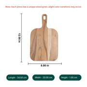 Trimsy Acacia Wood Chopping Board with Enamel Border