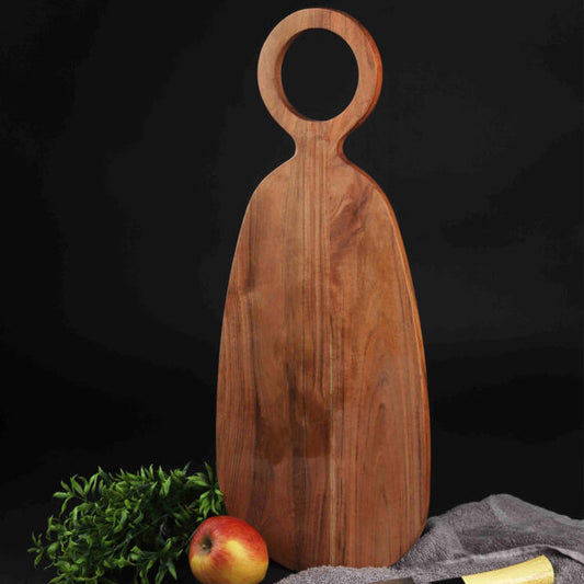 ACACIA WOOD CHOPPING BOARD WITH HANDLE