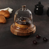 Mattheo knob acacia wood cake dome