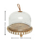 Valera acacia wood cake dome