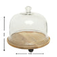 Bristo acacia wood cake dome