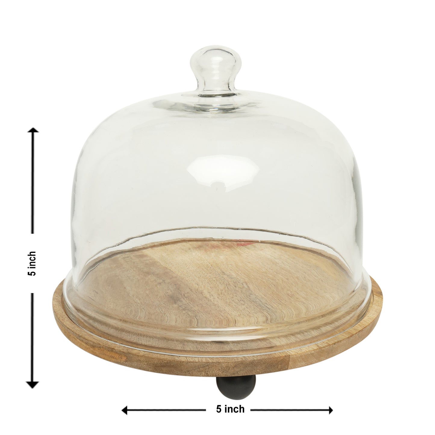 Bristo acacia wood cake dome