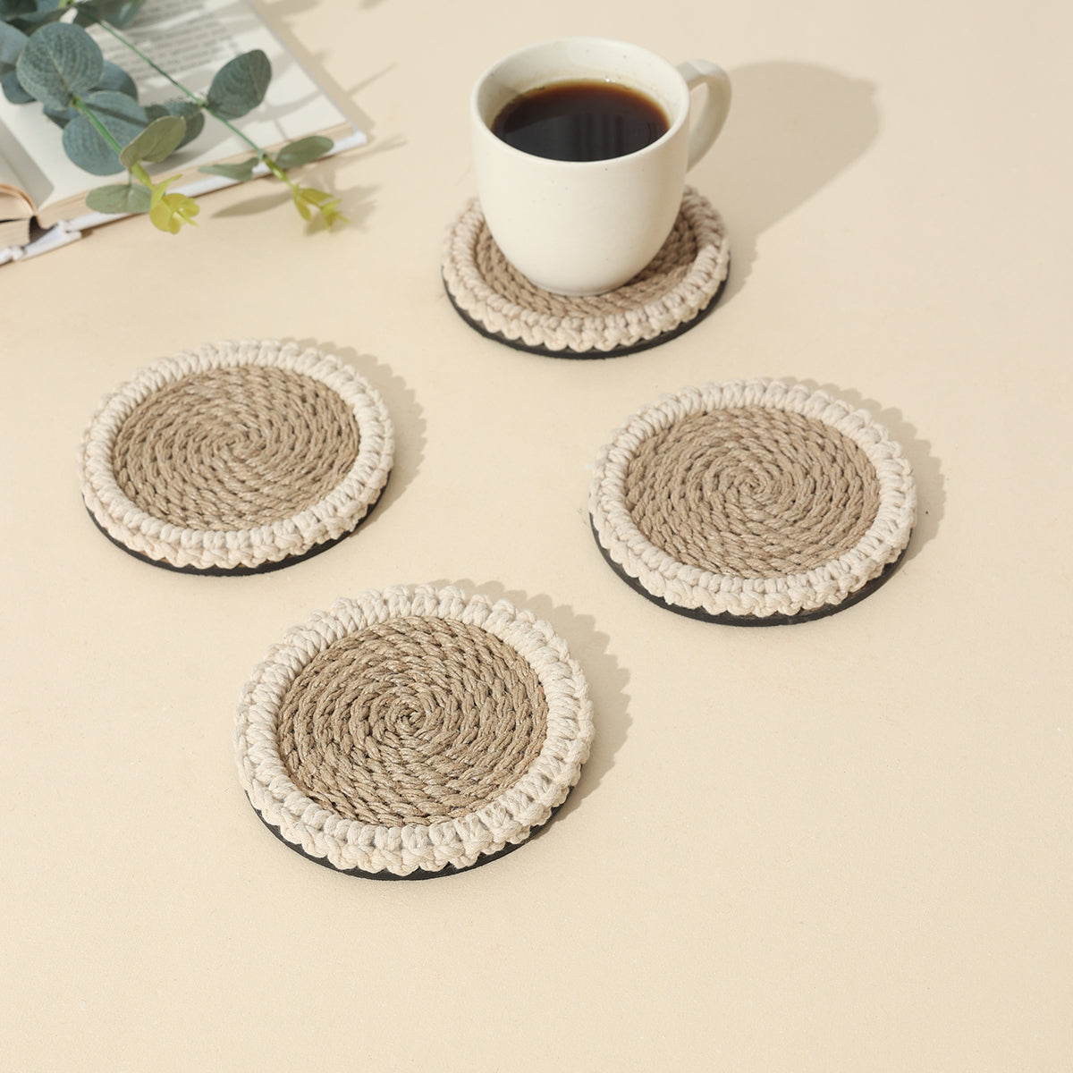 Elernal dusk jute coasters