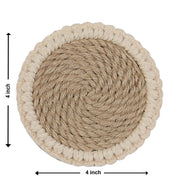 Jute Bloom Coaster (Set of 4)