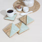 blue forest mango wood coasters