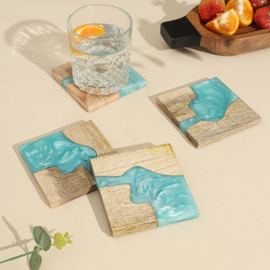 lost at sea mango wood coasters