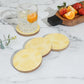 lemon blossom mango wood coasters