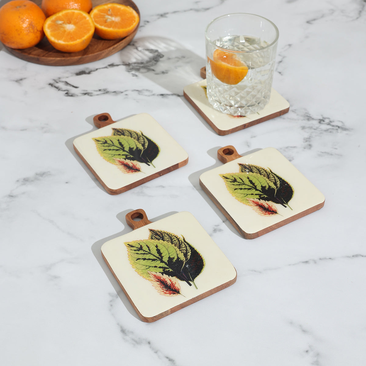 early bird acacia wood coasters