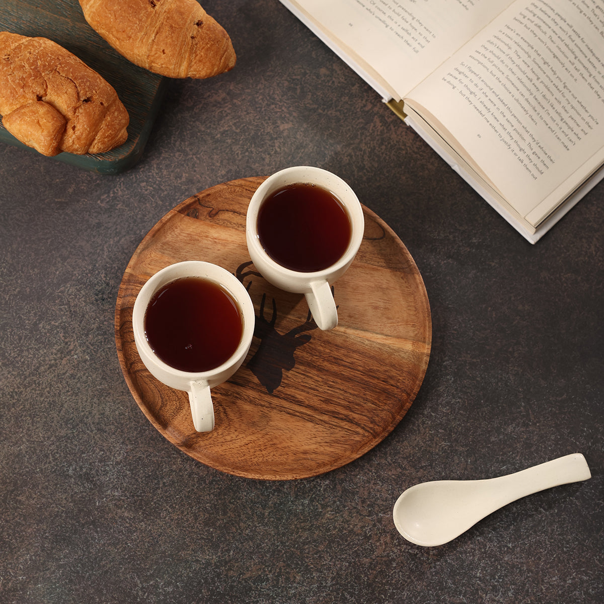 chimeric acacia wood serving plate