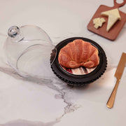 Sweet Spot Acacia Wood cake Stand with Glass Dome