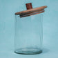 Twist Glass Jar with Wooden Lid