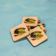 Timber Leaf Coaster (Set of 4)