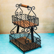 Vintage Charm Multipurpose Storage Basket