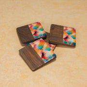 Aurora Wood Coaster (Set of 4)