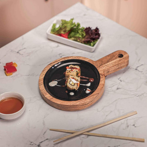 Back in Black Serving Board