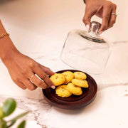 Sugary Affair Acacia Wood Cake Stand with Glass Dome (Copy)