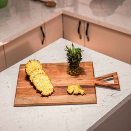 Carvula Acacia Wood Chopping Board with Triangular Handle