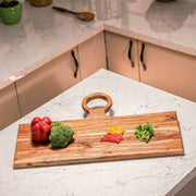 Knivio Acacia Wood Chopping Board with Center Handle