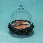 Sweet Spot Acacia Wood cake Stand with Glass Dome