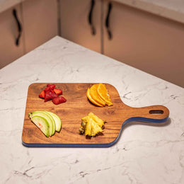 Trimsy Acacia Wood Chopping Board with Enamel Border