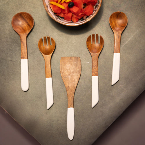 Ivory Serving Spoons Set