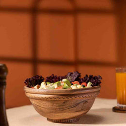 Annapurna Acacia Wood Multipurpose Bowl (Medium)