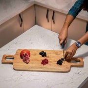 Grovez Acacia Wood Chopping Board with Double Handle