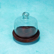 Sugary Affair Acacia Wood Cake Stand with Glass Dome (Copy)