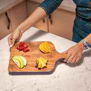 Trimsy Acacia Wood Chopping Board with Enamel Border