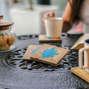 Autumn Blue Coaster (Set of 4)