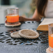 Jute Bloom Coaster (Set of 4)