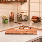 Knivio Acacia Wood Chopping Board with Center Handle