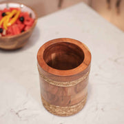 Rustic Roll Utensils Holder