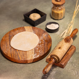 Roll It Rolling Board and Pin with Stand (Chakla Belan)