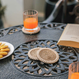 Jute Bloom Coaster (Set of 4)