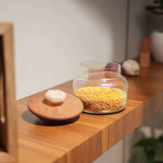 Halo Glass Jar with Wooden Lid (Copy)