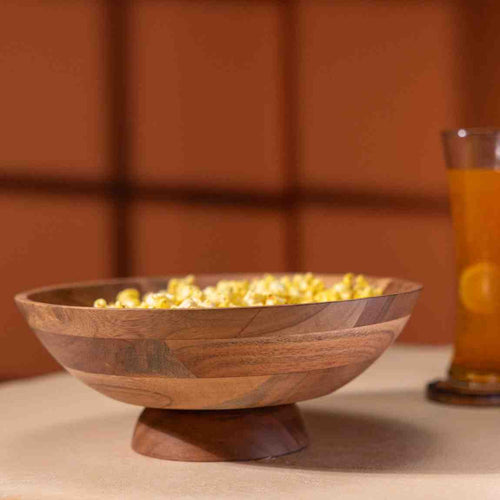 Surya Acacia Wood Multipurpose Bowl