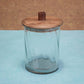 Twist Glass Jar with Wooden Lid