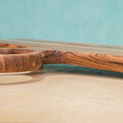 Knivio Acacia Wood Chopping Board with Center Handle