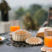 Coastal Jute Coaster with Holder (Set of 4)