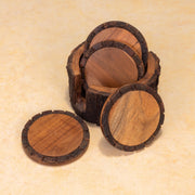 Vriksha Coasters with Holder (Set of  4)