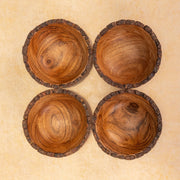 Vriksha Acacia Wood Multipurpose Bowl (Set of 4)