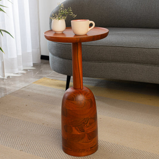 Cocoa Acacia Wood End Table