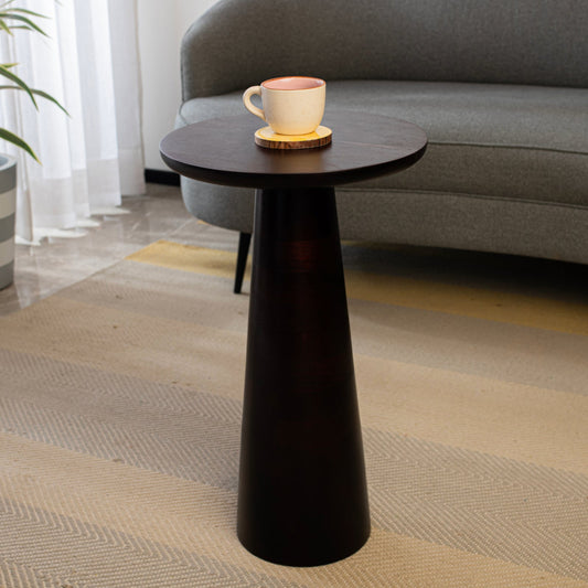 Noir Acacia Wood End Table