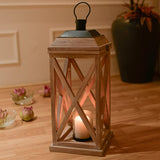 Selena Acacia Wood Lantern