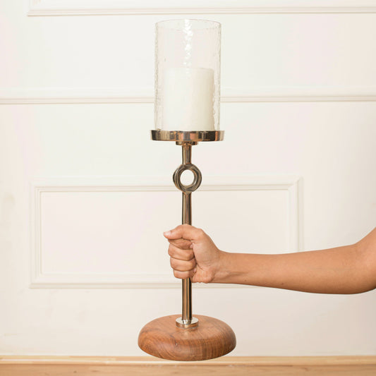 Aurora Candle Stand and Glass