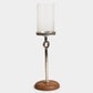 Aurora Candle Stand and Glass