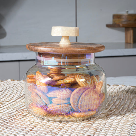 Halo Multipurpose Glass Storage Jars with Airtight Lid